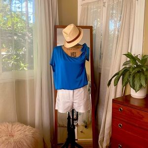 Ramy Brook, LLC blue silk blouse